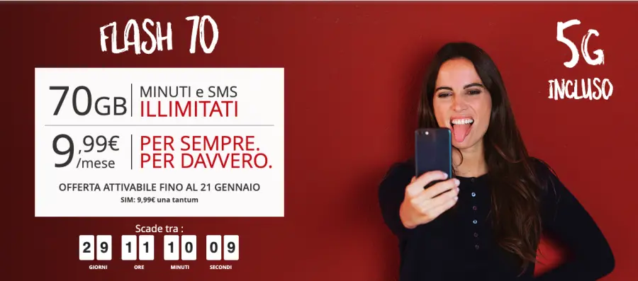 Flash 70, ecco la prima offerta iliad in 5G: grande novità!