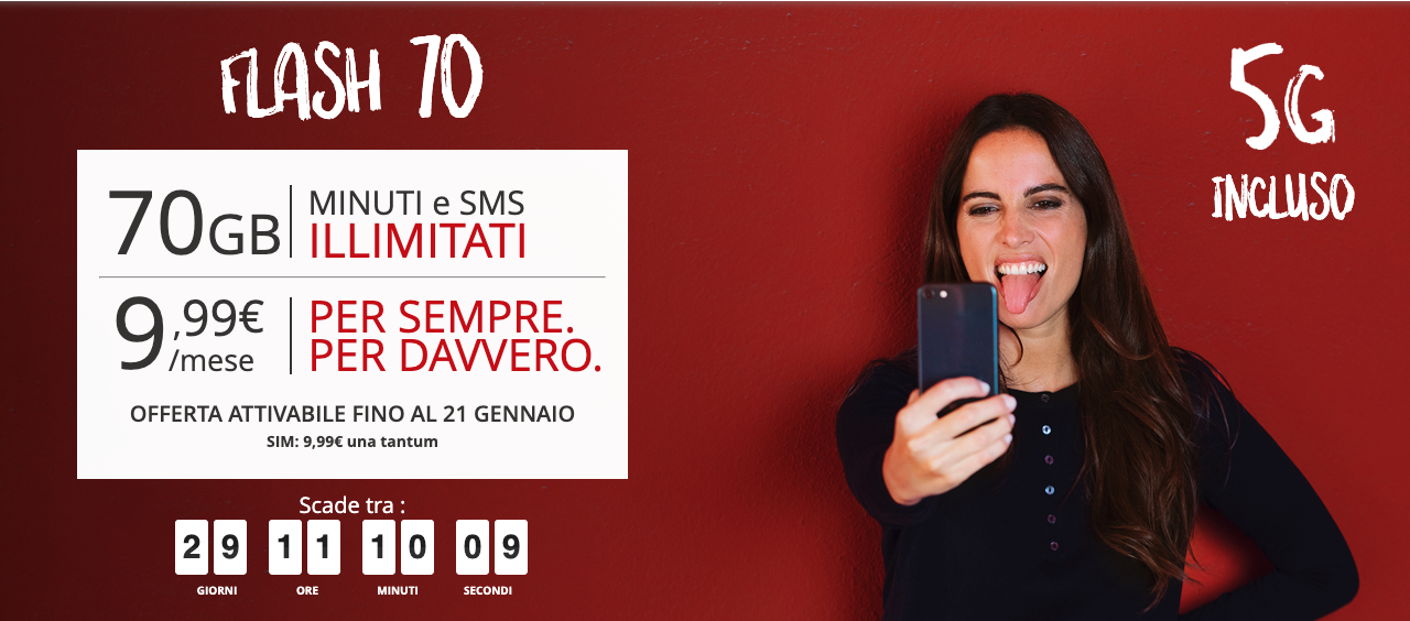 Flash 70, ecco la prima offerta iliad in 5G: grande novità!